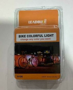 (BICYCLE PARTS)/ LED BICYCLE FRAME LIGHT/ - A106-LITHIUM/ - 12 RGB LED BEAM*2