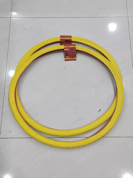 26X1 3/8(37-590) TIRES ,TWO HIGH QUALITY TIRES STREET DESIGN YELLOW