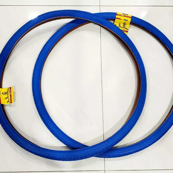 28X1.1/2 TIRES (40-635) TWO HIGH QUALITY BLUE STREET BICYCLE TIRES