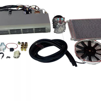 A/C KIT UNIVERSAL UNDERDASH EVAPORATOR 12v Kit AIRE DE CARRO (6 SALIDAS)