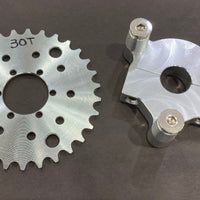 1" Hub 415 Chain CNC 30T Sprocket With Adapter 49cc-80cc Motorized Bicycle