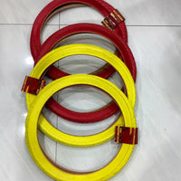 20x2.125(57-406)FOUR HIGH QUALITY STREET DESIGN RED And yellow BMX TIRES