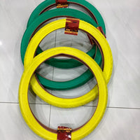 20x2.125(57-406)FOUR HIGH QUALITY STREET DESIGN GREEN AND YELLOW BMX TIRES