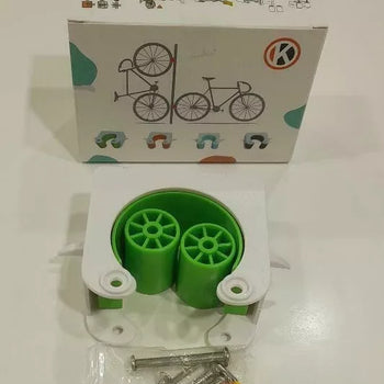 BICYCLE PARTS, RACK WALL GREEN