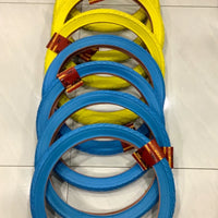 20x2.125(57-406) 8 HIGH QUALITY STREET DESIGN YELLOW AND BLUE BMX TIRES