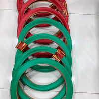 20x2.125(57-406) 8 HIGH QUALITY STREET DESIGN RED AND GREEN BMX TIRES