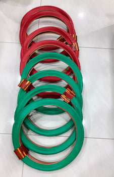 20x2.125(57-406) 8 HIGH QUALITY STREET DESIGN RED AND GREEN BMX TIRES