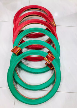 20x2.125(57-406) 6 HIGH QUALITY STREET Red and Green TIRES