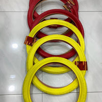 20x2.125(57-406) 6 HIGH QUALITY STREET DESIGN RED And YELLOW TIRES