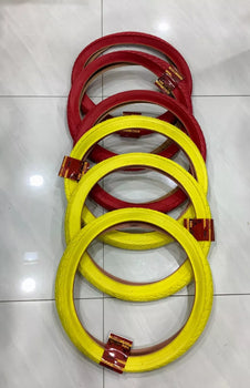 20x2.125(57-406) 6 HIGH QUALITY STREET DESIGN RED And YELLOW TIRES