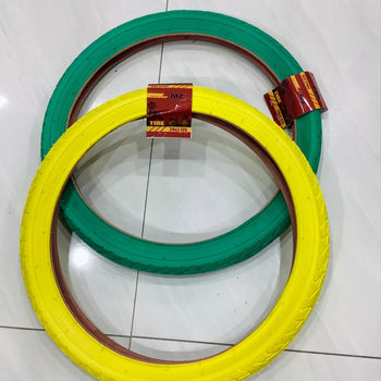 20x2.125 TIRES BICYCLE (57-406)TWO HIGH QUALITY GREEN AND YELLOW