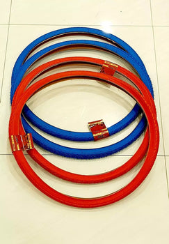 700X38 (40-622)FITS 29 WHEEL FOUR HIGH QUALITY BLUE AND RED BICYCLE STREET TIRES