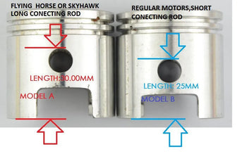 10x SETS MOTORIZED BICYCLE REEDVALVE READY PISTON 47mm