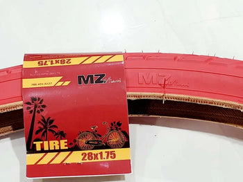 700X42C(42-622) 28 X1.75 TWO RED TIRES HIGH QUALITY NEW STREET TIRE FITS 29 BIKE