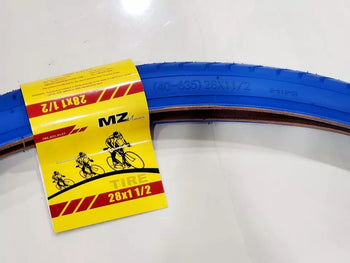 28X1.1/2 TIRES (40-635) TWO HIGH QUALITY BLUE STREET BICYCLE TIRES