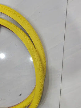 26X1 3/8(37-590) TIRES ,TWO HIGH QUALITY TIRES STREET DESIGN YELLOW