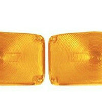 1956 Chevy Amber Parklight Lenses with Bowtie, Pair