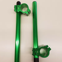 MOTORIZED BICYCLE 32MM  CNC Fork Clip-ons Handle Bars Riser GREEN COLOR