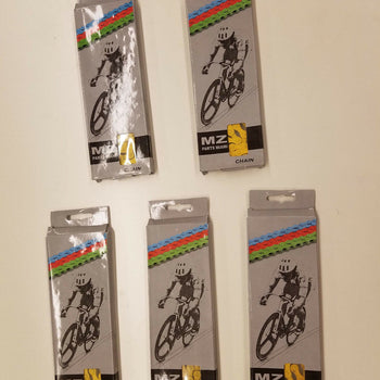 5X PCS BYCICLE CHAIN 1/2 X 1/8 YELLOW COLOR MASTER LINK INCLUDE