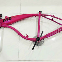 Motorized bicycle gas frame 2.5l with crank set ,triple tree fork,headset,neck,