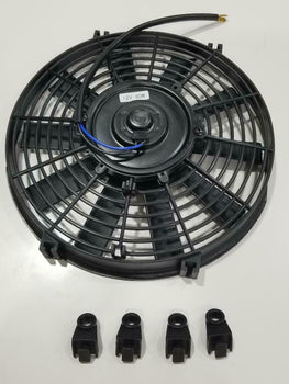 CONDENSER FAN 12V 80W, VENTILADOR DE AIRE ACONDICIONADO DE CARRO 12V 80W NEGRO