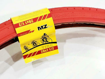 28X1.1/2 TIRE BICYCLE(40-635)ONE HIGH QUALITY STREET RED TIRE AND 1 INNER TUBE