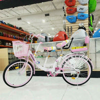 BICYCLE 24" Parent-Child Bike WHITE / Pinks