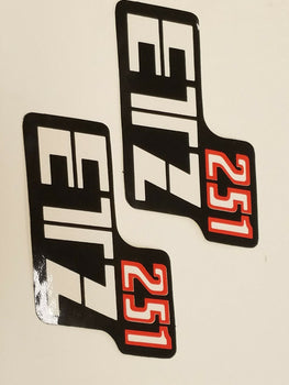 MOTORCYCLE DECAL SET ETZ 251 ,  JUEGO DE CALCAMONIA DE ETZ 251