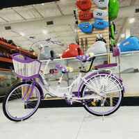 BICYCLE 24" Parent-Child Bike WHITE /  Purple