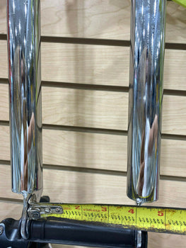 MOTORIZED BICYCLE TRIPLE TREE BICYCLE FORK 1 1/8″ threadless 31″ CHROMED