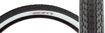 TIRE SUNLT24x2.125  ONE HIGH QUALITY BLACK WHITE WALL TIRE AND ONE INNER TUBE