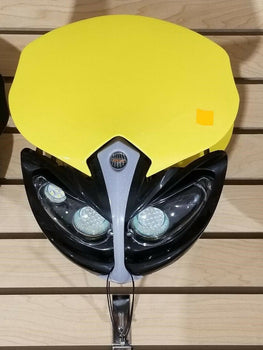 12V Universal Front Light Fairing for Motorcycle Dirt Bike Headlight YELLOW