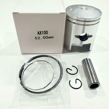 PISTON CON AROS PASADOR Y CLIPS DE AX100 52MM