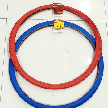 700X38 TIRE (40-622)FITS 29 WHEEL TIRE BICYCLE ONE RED AND ONE BLUE HIGH QUALITY