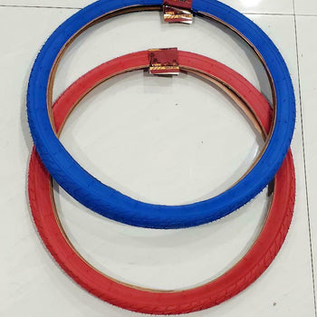 26 X2.125 TIRE BICYCLE  (57-559) TIRE ONE RED AND ONE BLUE LIGTH HIGH QUALITY Street