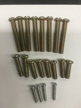 MOTORIZED BYCICLE MOTOR CASES SCREWS  SET WASHERS AND NUTS FOR CYLINDER STUDS