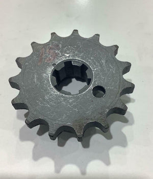 MOTORCYCLE  CHAIN SPROCKET T15 FRONT, SPROKE DELANTERO 15 PARA MZ