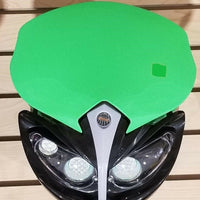12V Universal Front Light Fairing for Motorcycle Dirt Bike Headlight GREEN