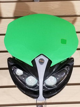 12V Universal Front Light Fairing for Motorcycle Dirt Bike Headlight GREEN