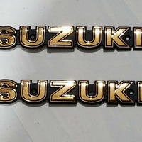 MOTORCYCLE EMBLEM FUEL TANK SUZUKI AX100 , EMBLEMAS DEL TANQUE SUZUKI ax 100