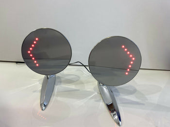 CHEVY 55-57  MIRRORS WITH LED Turn SignaL   ESPEJOS CON  LED  PARA CHEVY 55-57.