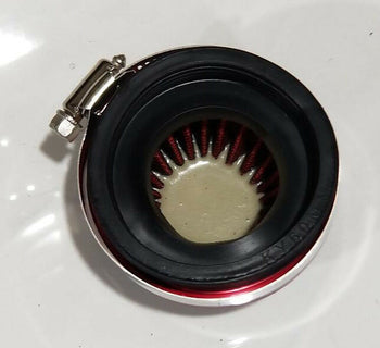 MOTORIZED BICYCLE CARBURETOR AIR FILTER RED