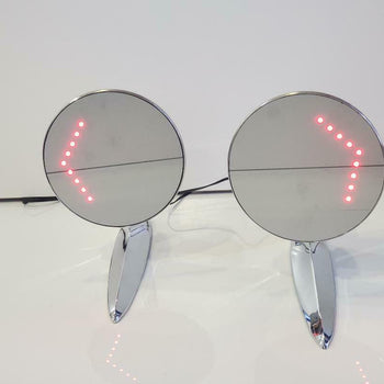 CHEVY 55-57  MIRRORS WITH LED Turn SignaL   ESPEJOS CON  LED  PARA CHEVY 55-57.