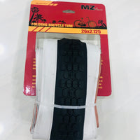 26 X 2.125"  ONE HIGH QUALITY Bike Tire WHITE AND BLACK Fits All 26 inch