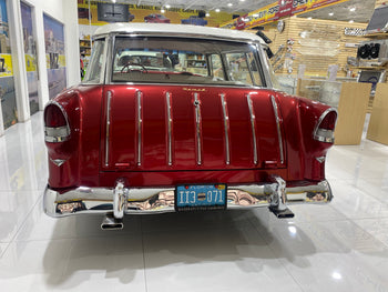 1955 Chevy 3-Piece Rear Bumper, Hardtop, Sedan, DEFENSA TRASERA DE CHEVY 1955
