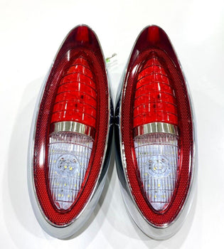 1954 Full Size Chevy Bel Air 210 Led Tail Lamp Light Assembly Pair RH & LH