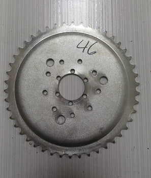 MOTORIZED BICYCLE SPROCKET 46T WORKS WITH MAG WHEELS OR THREE POINT ADAPTERS